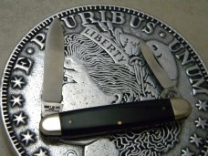 Vintage Gebr. Muller Kissing Crane Robt Klaas Solingen Germany Horn Pen Knife