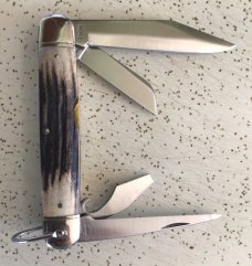 VINTAGE STAG REMINGTON USA R-4243 KEYSTONE BLADE ASSOC. CAMP BULLET KNIFE/NOS/“RARE,BIG & BEAUTIFUL VINTAGE STAG REMINGTON USA R-4243 KEYSTONE BLADE ASSOC. CAMP BULLET KNIFE/NOS/“RARE,BIG & BEAUTIFUL
