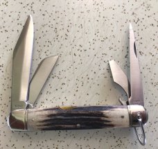 VINTAGE STAG REMINGTON USA R-4243 KEYSTONE BLADE ASSOC. CAMP BULLET KNIFE/NOS/“RARE,BIG & BEAUTIFUL VINTAGE STAG REMINGTON USA R-4243 KEYSTONE BLADE ASSOC. CAMP BULLET KNIFE/NOS/“RARE,BIG & BEAUTIFUL