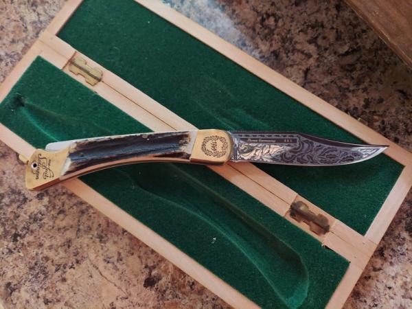 1969 Puma 200th Anniversary stag lockback knife 1969 Puma 200th Anniversary stag lockback knife