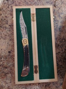 1969 Puma 200th Anniversary stag lockback knife 1969 Puma 200th Anniversary stag lockback knife