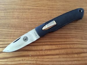 Beretta Seki Japan 9mm Bullet Lock Release Knife