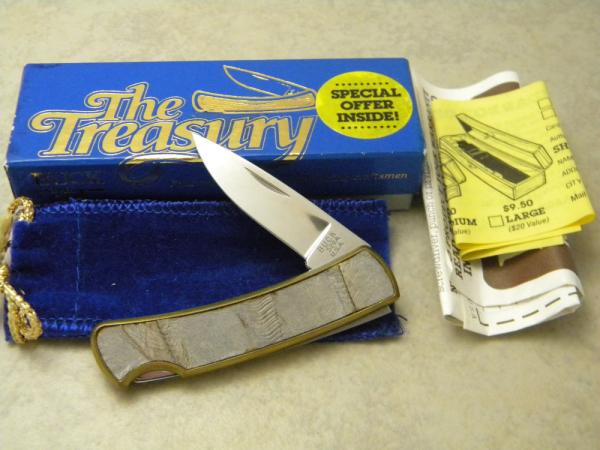 Buck 529 USA BuckSkin Folding Lockback Knife 