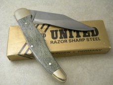 United Boker Germany Bone NCCC 1 of 200 Folding Hunter Knife in Box 1987 United Boker Germany Bone NCCC 1 of 200 Folding Hunter Knife in Box 1987