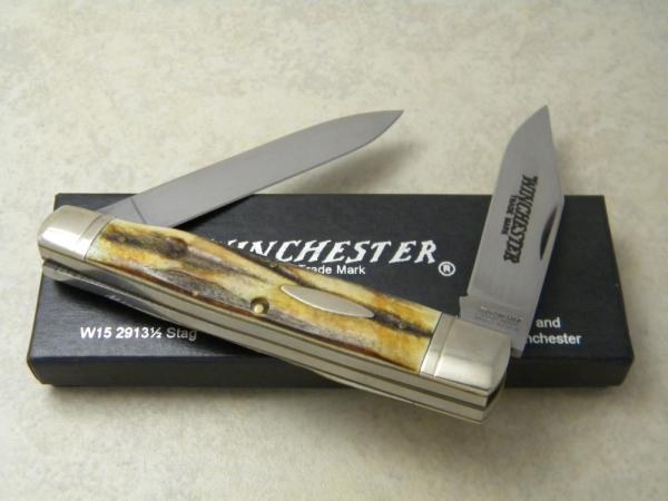 Winchester Trademark USA 1988 Stag 2913 1/2 Moose Knife in Box Winchester Trademark USA 1988 Stag 2913 1/2 Moose Knife in Box