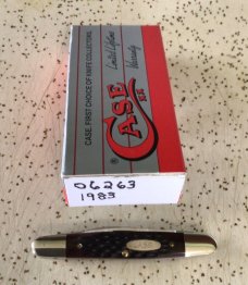 VINTAGE CASE XX 1983 06263 TESTED XX RAZOR EDGE EISENHOWER POCKET KNIFE/ BEAUTIFUL KNIFE 