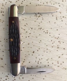 VINTAGE CASE XX 1983 06263 TESTED XX RAZOR EDGE EISENHOWER POCKET KNIFE/ BEAUTIFUL KNIFE 