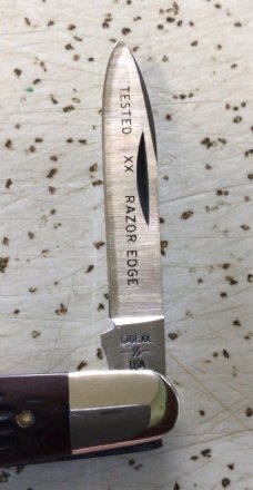 VINTAGE CASE XX 1983 06263 TESTED XX RAZOR EDGE EISENHOWER POCKET KNIFE/ BEAUTIFUL KNIFE 