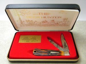 Remington UMC USA 1991 R1178 Engraved The Deer Hunter Trapper Knife in Box