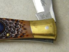 Camillus NY USA # 11 Delrin 14kt Gold Plated American Wildlife Lockback Knife NIB
