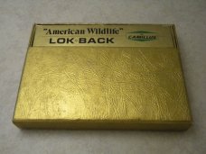 Camillus NY USA # 11 Delrin 14kt Gold Plated American Wildlife Lockback Knife NIB