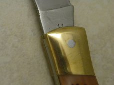 Camillus NY USA # 11 Delrin 14kt Gold Plated American Wildlife Lockback Knife NIB