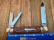 Winchester Cartridge Series Whittler Brown Jigged Bone 1992 Winchester Cartridge Series Whittler Brown Jigged Bone 1992