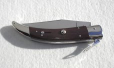 NOS A.G.A. CAMPOLIN 11" CATALANA NICKEL SILVER BOLSTERS EXCOTIC BOKOTE WOOD SCALES