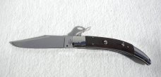 NOS A.G.A. CAMPOLIN 11" CATALANA NICKEL SILVER BOLSTERS EXCOTIC BOKOTE WOOD SCALES
