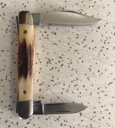 VINTAGE STAG CASE XX 5208 1980 75th ANNIVERSARY HALF WHITTLER POCKET KNIFE/ BEAUTIFUL PIECE VINTAGE STAG CASE XX 5208 1980 75th ANNIVERSARY HALF WHITTLER POCKET KNIFE/ BEAUTIFUL PIECE