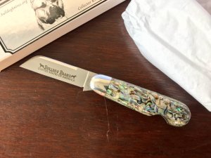 Bulldog (Great Eastern Cutlery SFO) #253110EO Little Jack, LVS Abalone Handle, New (GEC 25) 