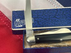 Zwilling J A Henckels 3 Blade Small Stockman Knife w/ File work & Slick Black Handles -NOS +Orig Box Zwilling J A Henckels 3 Blade Small Stockman Knife w/ File work & Slick Black Handles -NOS +Orig Box