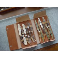 Vintage EXTREMELY RARE RARE (6)Stag Handle Exquisite Dessert/Pastry/Pie Forks & Knives Sets Vintage EXTREMELY RARE RARE (6)Stag Handle Exquisite Dessert/Pastry/Pie Forks & Knives Sets