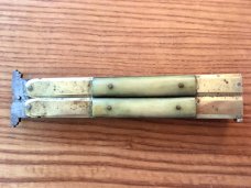 Vintage Brass Balisong Butterfly Knife Probably 50&#39;s Philippines 