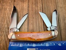 Schatt and Morgan 19th Anniversary Series 4 Blade Sowbelly Smooth Antique Autumn Bone NICE! Schatt and Morgan 19th Anniversary Series 4 Blade Sowbelly Smooth Antique Autumn Bone NICE!