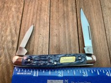 Coleman Seki Japan Half Whittler Blue Jigged Bone Coleman Seki Japan Half Whittler Blue Jigged Bone