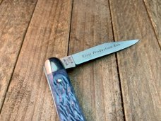 Coleman Seki Japan Half Whittler Blue Jigged Bone Coleman Seki Japan Half Whittler Blue Jigged Bone
