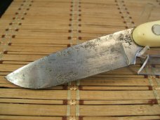 IMPERTAL 432 U.S.A. USED VINTAGE FRONTIER CARBON STEEL FIXED BLASE HUNTING & SKINNING KNIFE & SHEATH IMPERTAL 432 U.S.A. USED VINTAGE FRONTIER CARBON STEEL FIXED BLASE HUNTING & SKINNING KNIFE & SHEATH