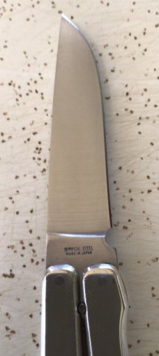 VINTAGE SMOOTH BONE/STAG PARKER CUT CO JAPAN “GYPSY” BUTTERFLY KNIFE / NOS/ BEAUTIFUL PIECE VINTAGE SMOOTH BONE/STAG PARKER CUT CO JAPAN “GYPSY” BUTTERFLY KNIFE / NOS/ BEAUTIFUL PIECE