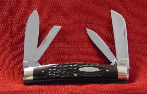 MINT CONDITION CASE XX 6488 BIG CONGRESS TRANSITION KNIFE 4 DOT TO 3 DOT 1976-1977 BONE HANDLES
