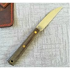 Great Eastern H20018 Hunter, OD GREEN & Brass, w/ custom pocket clip sheath,, oal 6.75. .3" blade Great Eastern H20018 Hunter, OD GREEN & Brass, w/ custom pocket clip sheath,, oal 6.75. .3" blade