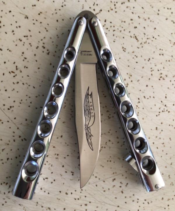 VINTAGE PARKER CUT CO JAPAN “ GYPSY “ BUTTERFLY KNIFE / SWEET PIECE VINTAGE PARKER CUT CO JAPAN “ GYPSY “ BUTTERFLY KNIFE / SWEET PIECE
