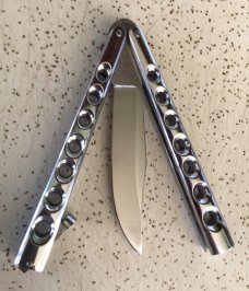 VINTAGE PARKER CUT CO JAPAN “ GYPSY “ BUTTERFLY KNIFE / SWEET PIECE VINTAGE PARKER CUT CO JAPAN “ GYPSY “ BUTTERFLY KNIFE / SWEET PIECE