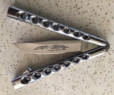 VINTAGE PARKER CUT CO JAPAN “ GYPSY “ BUTTERFLY KNIFE / SWEET PIECE VINTAGE PARKER CUT CO JAPAN “ GYPSY “ BUTTERFLY KNIFE / SWEET PIECE