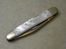 Fight&#39;n Rooster Solingen Germany Pearl Tar Heel Cutlery Club 1981 Lockback Whittler Knife