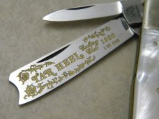 Fight&#39;n Rooster Solingen Germany Pearl Tar Heel Cutlery Club 1980 Pillbuster Knife