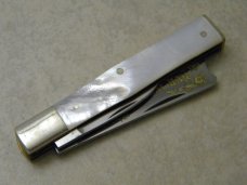 Fight&#39;n Rooster Solingen Germany Pearl Tar Heel Cutlery Club 1980 Pillbuster Knife