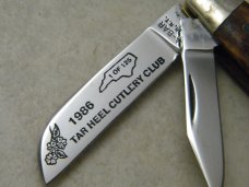 Kabar Olean NY Pearl Tar Heel Cutlery Club 1986 Bone Congress Knife Kabar Olean NY Pearl Tar Heel Cutlery Club 1986 Bone Congress Knife