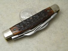 Kabar Olean NY Pearl Tar Heel Cutlery Club 1986 Bone Congress Knife Kabar Olean NY Pearl Tar Heel Cutlery Club 1986 Bone Congress Knife