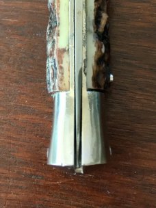Vintage Spanish Stiletto Switchblade, 11 Inch, Marked "J.B. INOX", Working Safety, Used Vintage Spanish Stiletto Switchblade, 11 Inch, Marked "J.B. INOX", Working Safety, Used