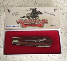 VINTAGE BONE WINCHESTER 1992 #291031/2 LARGE/JUMBO TRAPPER/“RIFLE SERIES”/ “SWEET 2 THE BONE” VINTAGE BONE WINCHESTER 1992 #291031/2 LARGE/JUMBO TRAPPER/“RIFLE SERIES”/ “SWEET 2 THE BONE”