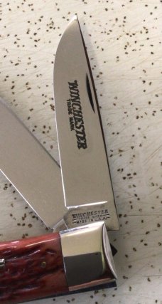 VINTAGE BONE WINCHESTER 1992 #291031/2 LARGE/JUMBO TRAPPER/“RIFLE SERIES”/ “SWEET 2 THE BONE” VINTAGE BONE WINCHESTER 1992 #291031/2 LARGE/JUMBO TRAPPER/“RIFLE SERIES”/ “SWEET 2 THE BONE”