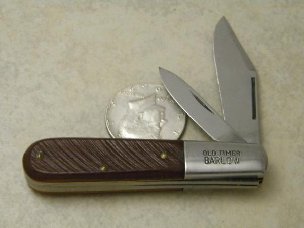 Ulster USA 10OT Old Timer Prince Albert Tobacco Tin Saw Cut Delrin Barlow Knife c.1960&#39;s