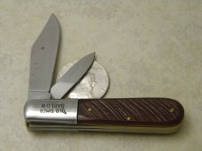 Ulster USA 10OT Old Timer Prince Albert Tobacco Tin Saw Cut Delrin Barlow Knife c.1960&#39;s