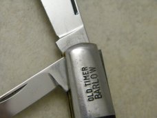 Ulster USA 10OT Old Timer Prince Albert Tobacco Tin Saw Cut Delrin Barlow Knife c.1960&#39;s