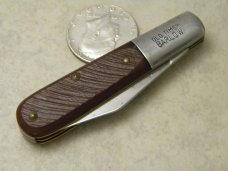 Ulster USA 10OT Old Timer Prince Albert Tobacco Tin Saw Cut Delrin Barlow Knife c.1960&#39;s