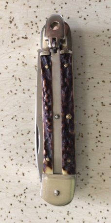 VINTAGE STAG HUBERTUS GERMANY LEVER LOCK SWITCHBLADE/PLUS a EXTRA PIECE VINTAGE STAG HUBERTUS GERMANY LEVER LOCK SWITCHBLADE/PLUS a EXTRA PIECE