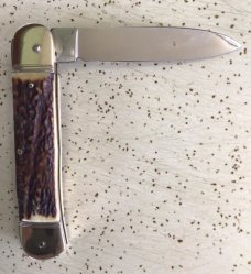 VINTAGE STAG HUBERTUS GERMANY LEVER LOCK SWITCHBLADE/PLUS a EXTRA PIECE VINTAGE STAG HUBERTUS GERMANY LEVER LOCK SWITCHBLADE/PLUS a EXTRA PIECE