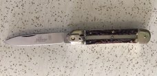 VINTAGE STAG HUBERTUS GERMANY LEVER LOCK SWITCHBLADE/PLUS a EXTRA  PIECE