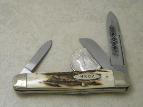 Kissing Crane Robt Klaas Solingen Germany NKCA 1980 Stag Stockman Knife